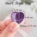 Xiannvxi 10PC Amethyst Heart Stones Set - Best Mom Gifts | Love & Healing Crystal Gemstones for Happiness - Buy Online on GoSupps.com