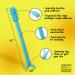 Denture Dart V3 Hard Plastic Brush: Gel Adhesive Remover & Oral Hygiene Scraper - Remove Denture Glue from Mouth & Gums - Buy Online on GoSupps.com