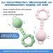Buy BPA-Free Silicone Baby Rattles Toy for 0-6 Months | Sensory Teething Ring & Gift for Boys & Girls (Pink) - International Shipping Available - Buy Online on GoSupps.com