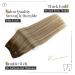 Vivien Extensions Real Hair Tressen - Balayage Dark Brown to Light Blonde Ombre 40cm 100g | High-Quality Extensions for a Natural Look - Buy Online on GoSupps.com