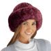 Collections Etc Faux Fur Trimmed Winter Fashion Hat Burgundy