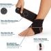 Adjustable Breathable Ankle Support Brace | Elastic Nylon Material | Ideal for Sports | Fits Most Sizes | Orange - Buy Online on GoSupps.com