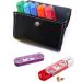 RZJZGZ Daily Pill Organizer with 7 Day Box and Medication Reminder - Includes Leather PU Case - Buy Online on GoSupps.com