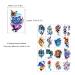 Watercolor Temporary Tattoos - Set of 48 Arm and Body Designs for Adults and Kids | Lion, Wolf, Mermaid, Cat, Tiger | Realistic and Waterproof Body Art for Women and Girls - Buy Online on GoSupps.com