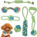 Dog Rope Toys Puppy Toys 6PCS Small Dog Cotton Rope Chewing Toys Puppy Dog Chew Toys Teething Training Dog Tug Rope Interactive Dog Rope Toys Indestructible Natural Cotton Rope for Small Medium Dogs - Buy Online on GoSupps.com