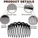 Ouligay 12Pcs Hair Combs Slides Hair Side Combs Plastic French Twist Decorative Hair Accessories for Girls Women Bridal Wedding - Buy Online on GoSupps.com