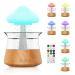Rain Cloud Humidifier 3 in 1 Diffuser Water Drip Humidifier Essential Oil Diffuser with 7 Colors & Remote Control & White Noise & Timer Off Air Humidifiers for Bedroom(Wood color)