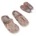 USB-Heiz slippers winter heating slippers men's electric heating shoes USB heating foot warmers soft non-slip foot warmers for cold weather (coffee)