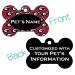 Georgia Bulldogs Officially Licensed Pet Id Dog Tag | Double Sided | Black and Red | Personalized for Your Pet