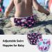 Luxja Reusable Baby Swimming Diaper - Adjustable & Washable (0-3 Years) - 2 Pack Butterfly & Flamingo Design - Buy Online on GoSupps.com