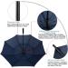 Prospo 72 Inch Windproof Golf Umbrella - Navy Blue XL | Automatic Open, Double Canopy, Vented & Waterproof Stick Umbrella for Men and Family - Buy Online on GoSupps.com