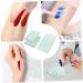 Buy Minkissy 100pcs Makeup Hand Palette & Adhesive Tape Disposable Serving Tray & Nail Palette for Professional Makeup & Cosmetic Use - Buy Online on GoSupps.com
