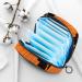 Stylish Menstruation Bag with Zipper for Women & Girls - Greek Painting Design - Perfect for Napkins & Tampons - Color 14 - Buy Online on GoSupps.com