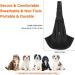 Cooja Pet Carriers for Dogs Puppy Cat Sling for Small Medium Hand Free Walking Outdoor Travel (Black) - Buy Online on GoSupps.com