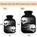 NAANLE Retro Skull Hot Water Bottle - Transparent Hand & Foot Heating Bag for Pain Relief | 1L Heat & Cold Therapy - Buy Online on GoSupps.com