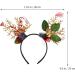 Lurrose Christmas Reindeer Antlers Headbands Branch Antler Headband Xmas Party Hair Accessories for Photo Prop - Buy Online on GoSupps.com