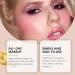 Magic Finish Mousse Blush Duo Liquid High Gloss Powder Blusher Cream Moisturizing Easy To Push Away Non Fading Multifunctional Face Repairing High Gloss Powder Blusher Liquid (Peach pink 12ml) - Buy Online on GoSupps.com