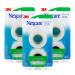 Nexcare Flexible Clear Tape, Its Clear, Stretchy Design Conforms to Hard to Tape Areas, Dispenser 6 Count (Pack of 3) Tape and Dispenser