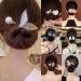LONGLUAN Rhinestone Flower Hair Clip Elegant Lazy Hair Curler Elegant Meatball Head Hair Anti-Slip Hairpins Reusable Spiral Hair Braid Braiding Clips DIY Hair Styling Accessories (Green) - Buy Online on GoSupps.com