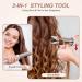 2-in-1 Hair Straightener and Curler | 1-Inch Ceramic Ionic Flat Iron & Curling Wand | Adjustable Temperature for All Hair Types | Fast Heating - Buy Online on GoSupps.com