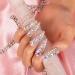 Shop Eternal Stunning Rhinestone Round Press on Nails | Handmade Reusable Full Crystal Coverage - Stiletto 1.33in H46-S - Buy Online on GoSupps.com