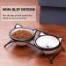 Y YHY Raised Ceramic Cat Food Bowls Set - 12 oz Elevated Pet Dishes with Stand for Cats and Small Dogs - Dishwasher Safe - Buy Online on GoSupps.com