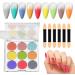 Poudre Scintillante Pour Ongles | Finition Miroir Arc-En- Poudre pour Ongles | D coration Arc-en-D grad Brillante DIY pour P ques Halloween No l CF01 - Buy Online on GoSupps.com