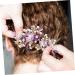FRCOLOR Headband hair plug french side combs bridal side combs bridal side hairpieces combs for women pearl flower hair combs girls hair comb girl headpiece headband purple bride Comb - Buy Online on GoSupps.com