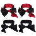 Satin Eye Cover 4Pcs Silk Blindfold Tie Sleeping Eye Cover for Valentine's Gift Sleeping Games