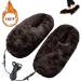 Electrical Heated Slippers USB Scaldeli Plush Heated Shoes Rapid Heating Shoes Foot Boots Heating for The Office (Color : Gray) - Buy Online on GoSupps.com
