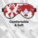 World Map Print Unisex Sleep Mask | Double-Sided Eye Mask for Sound Sleep & Skin Care - Buy Online on GoSupps.com