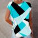 Women's Dressy Casual Sleeveless & Short Sleeve Tops | Blue Summer Shirts - X-Large - Buy Online on GoSupps.com