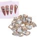 Nail Charms Sparkling 20 Pieces Nail Design Nail Art Rhinestone Embellishments for Girls for Travel (Champagne) - Buy Online on GoSupps.com