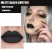 Black Matte Liquid Lipstick - Long Lasting, Pigmented Lip Gloss for Women & Girls | Waterproof & Non-stick Cup Lip Glaze - 0.10 Fl Oz - Buy Online on GoSupps.com