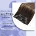 Moresoo Balayage Clip in Hair Extensions 12 Inch Brown Ombre Highlights - 5 Pieces, 70g - Natural Hair Extensions for Women - Pack of 1 (#4/10/16) - Buy Online on GoSupps.com