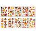 Thanksgiving Day Kids Temporary Tattoos - Autumn Harvest Face & Body Art Decoration Stickers - Turkey & Pumpkin Design - 10 Sheets - Buy Online on GoSupps.com