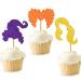 Hocus Cupcake Toppers Pocus Halloween Party Decorations Witch Hair Food Picks Trick or Treat Supplies