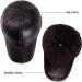 Men's Leather Peaked Winter Hat with Ear Warmer - Brown | Outdoor Baseball Cap for Golf & Running - Buy Online on GoSupps.com