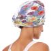Watercolor Flowers Dry Hair Cap | Quick Drying Towel Set with Button Headband - Super Absorbent & Comfortable - Buy Online on GoSupps.com