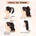 SEIKEA 16 Inch Ash Blonde Ponytail Extension | Wavy Curly Hairpiece with Jaw Clip | Synthetic Ponytail Hair Extension - Buy Online on GoSupps.com