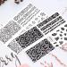 12 Nail Stickers Decals 3D Self Adhesive Variety Pack - Black Panther Snake Tiger Cow Zebra Print - Designer Acrylic Nail Decoration - Salon Accessories Sticker Set - Black Color - SP222-233 - Buy Online on GoSupps.com