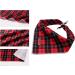 Lionet Paws Christmas Dog Bandana | Triangular Scarf for Small Medium & Large Dogs | Festive Checked Design - Buy Online on GoSupps.com
