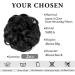 SARLA 2PCS Messy Hair Bun Scrunchies Off Black - Synthetic Hair Extensions for Women & Girls - Buy Online on GoSupps.com
