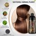 500ml Dark Brown Hair Color Shampoo | Natural Herbal Formula | 3-in-1 Hair Dye | Permanent Coloring in Minutes | 17.6 Fl Oz - For Men & Women - Buy Online on GoSupps.com