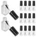 Lot de 20 Flacons Vides pour Vernis Ongles 5 Ml Flacons en Verre Transparents Rectangulaires avec Pinceau Int gr Distributeurs Rechargeables pour Gel et Nail Art Usage