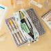 ANGOOBABY Large Pencil Case Big Capacity 3 Compartments Canvas Pencil Pouch for Teen Boys Girls School Students (Green Cactus) - Buy Online on GoSupps.com