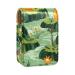 Lipstick Case Leather Lip Gloss Lipstick Organizer with Mirror Mini Lipstick Holder Bag Cartoon Animals in the Forest U322i3urdq