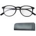 Shop Mini Modern Nerd Reading Glasses | Anti-Glare Blue Light Filter | Large Round Frames | Free Case | Men's 2.0 Diopters - Buy Online on GoSupps.com