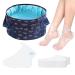 1 Navy Blue Foot Bath, 1 Pack Foot Mask, Foot Bath, Foot Bath, Foldable Foot Bath, Foot Bucket