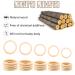 Rosewinec 20-Piece Baby Wooden Rings | Natural Wood Teether & DIY Craft Bracelet for Teething Relief (30/40/50/60/70mm) - Buy Online on GoSupps.com